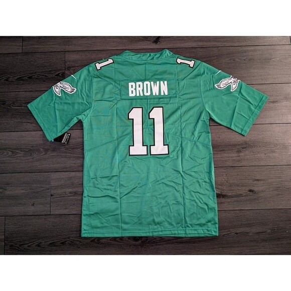 NFL Other - AJ Brown #11 Eagles Kelly Green Vapor Fuse Jersey Stitched Men's Medium